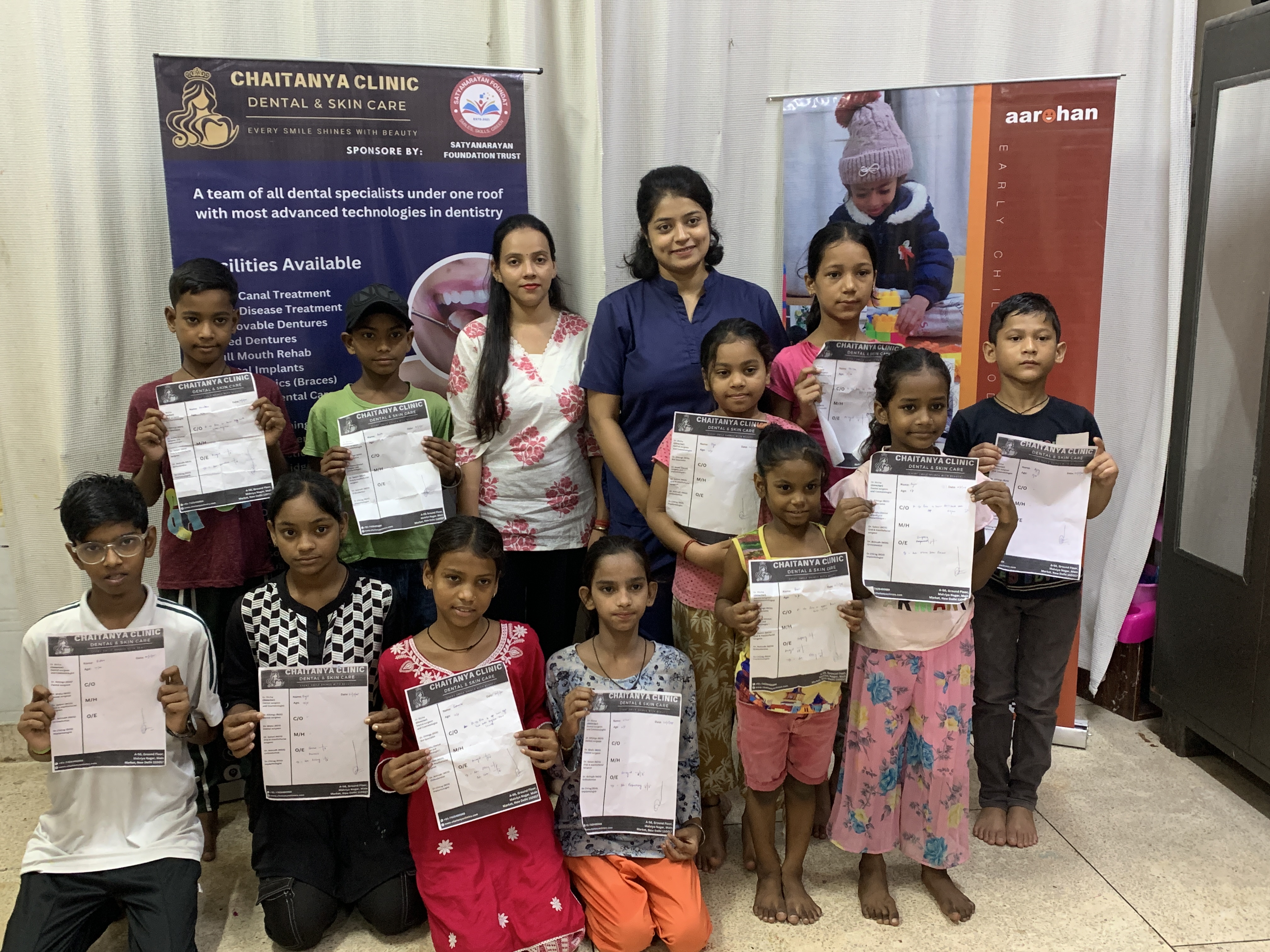 Free Dental Check-up Camp at Arohan NGO, New Delhi
